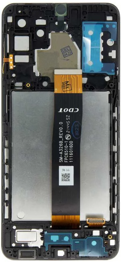 For_Samsung LCD ekranas + jutiklinis blokas + priekinis dangtelis, skirti Samsung A326 Galaxy A32 5G, juodas (CDOT versija)