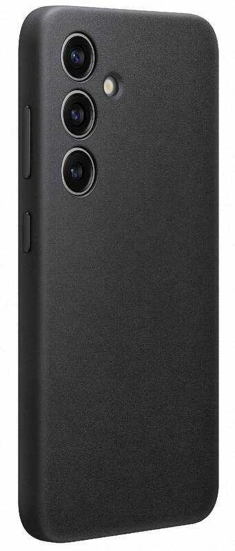 Dėklas Samsung Galaxy S24 Vegan Leather Cover Juodas