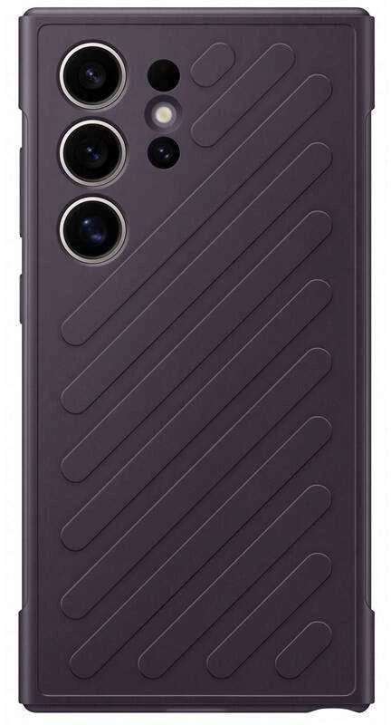 Dėklas Tamsiai violetinis Samsung Galaxy S24 Ultra Shield dangtelis