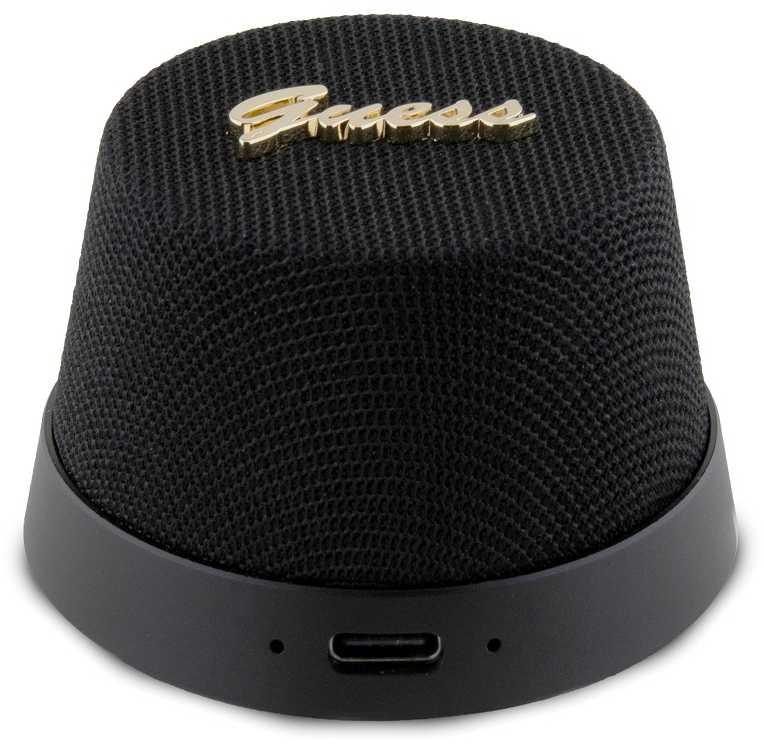 Guess Magnetic Script Metal Logo - Bluetooth garsiakalbis V5.3 juodas