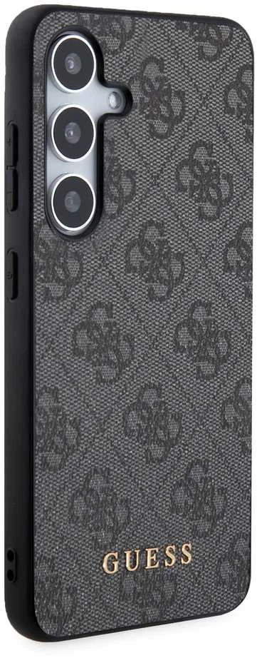 Samsung Galaxy S24 Guess dėklas 4G Metal Gold Logo (GUHCS24SG4GFGR) juodos spalvos