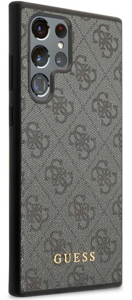 GUESS dėklas skirtas Samsung Galaxy S24 Ultra GUHCS24LG4GFGR (Classic logo) juodos spalvos