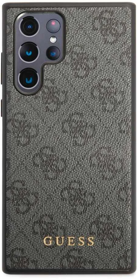 GUESS dėklas skirtas Samsung Galaxy S24 Ultra GUHCS24LG4GFGR (Classic logo) juodos spalvos