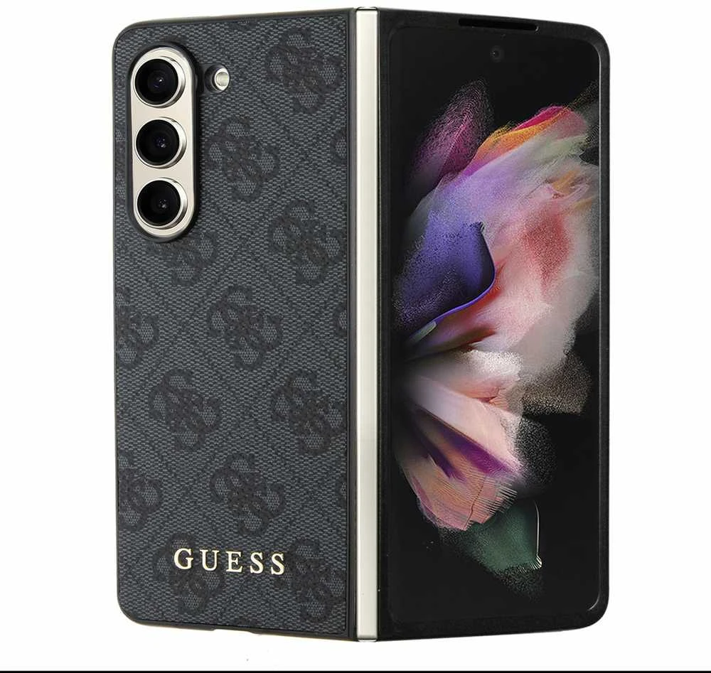 Samsung Galaxy Z Fold 5 Guess Dėklas 4G Charms Collection (GUHCZFD5GF4GGR) pilkos spalvos
