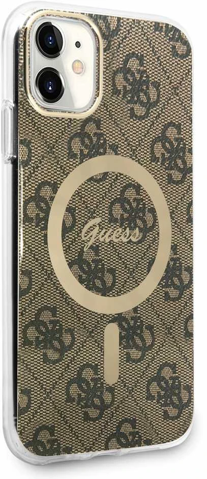 GUESS GUHMN61H44 IPHONE 11 6.1" RUDAS/RUDAS KIETAS DĖKLAS 4G MAGSAFE