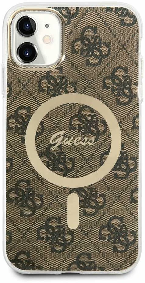 GUESS GUHMN61H44 IPHONE 11 6.1" RUDAS/RUDAS KIETAS DĖKLAS 4G MAGSAFE