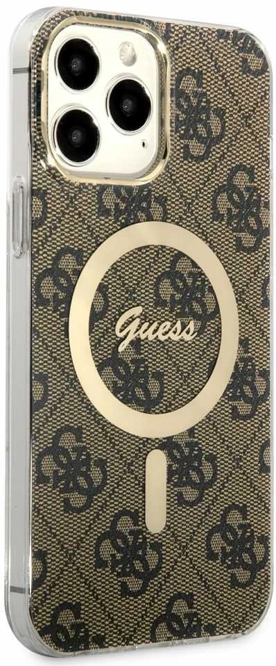 Guess GUHMP13XH4STW Apple iPhone 13 Pro Max 6.7″ rudos spalvos kietas dėklas 4G MagSafe