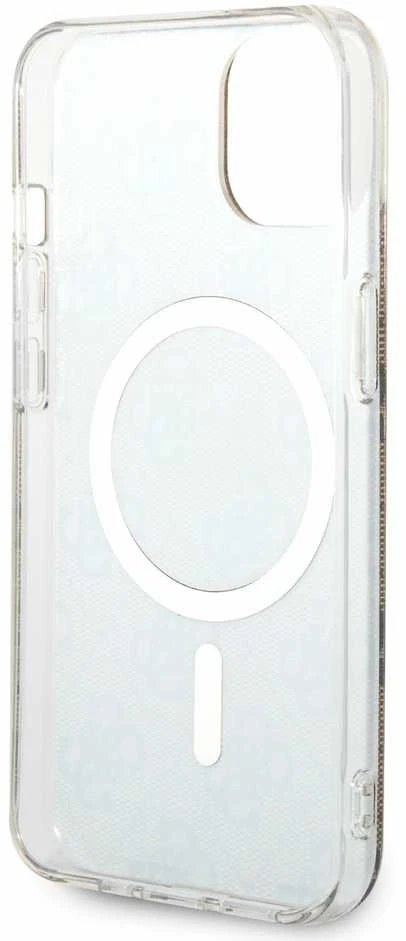 Guess GUHMP13MH4STW Apple iPhone 13 / 14 / 15 6.1″ rudos spalvos kietas dėklas 4G MagSafe