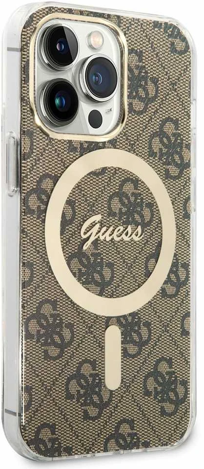 GUESS GUHMP13LH44 IPHONE 13 PRO / 13 6.1" RUDAS / RUDAS KIETAS DĖKLAS 4G MAGSAFE