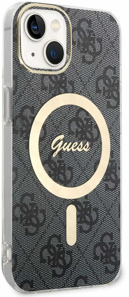 Dėklas Guess GUHMP14SH4STK iPhone 14 6.1" juoda/juodas hardcase 4G MagSafe