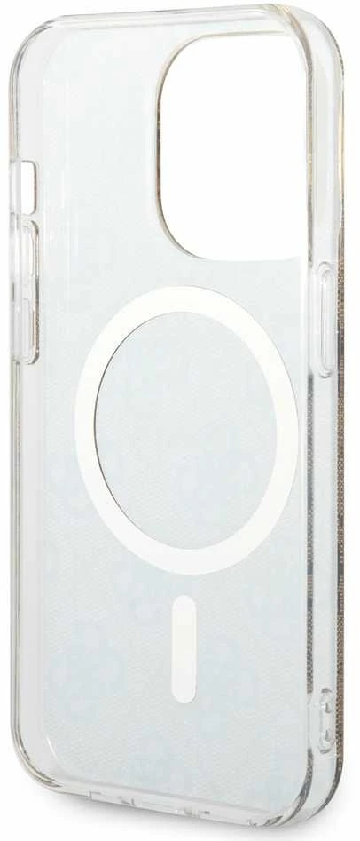 Guess GUHMP14LH4STW Apple iPhone 14 Pro 6.1″ rudos spalvos kietas dėklas 4G MagSafe