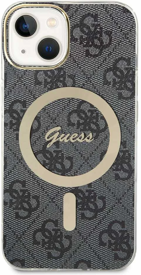 Dėklas Guess GUHMP14SH4STK iPhone 14 6.1" juoda/juodas hardcase 4G MagSafe