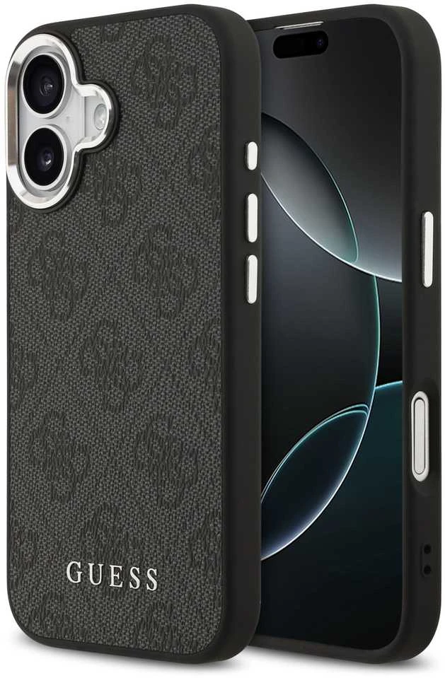 Guess 4G MagSafe dėklas skirtas Apple iPhone 17 juodos spalvos