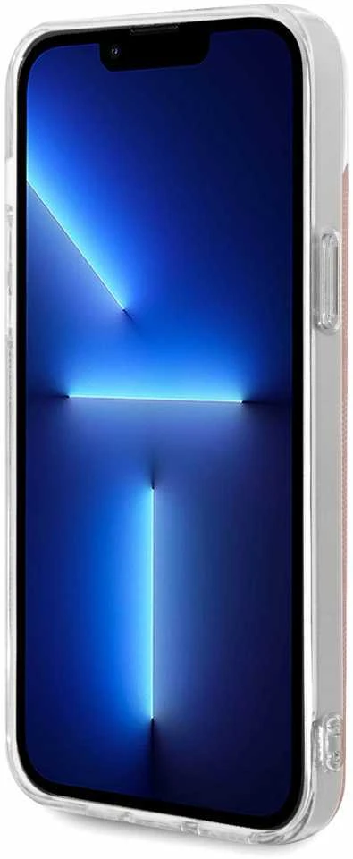 Guess Rinkinys GUBPP14MH4EACSP Dėklas+ Įkroviklis Apple iPhone 14 Plus / 15 Plus 6.7″ rožinės spalvos kietas dėklas 4G Pri
