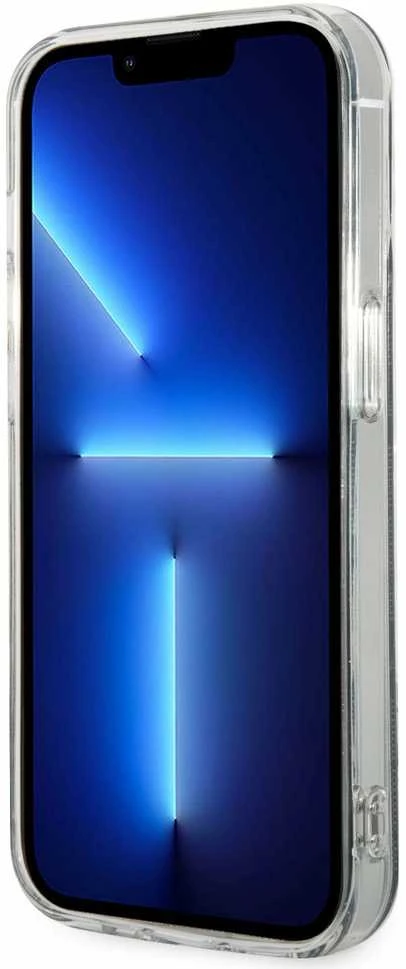 Guess Rinkinys GUBPP14LH4EACSK Dėklas+ Įkroviklis iPhone 14 Pro 6,1″ juodos spalvos kietas dėklas 4G Print MagSafe