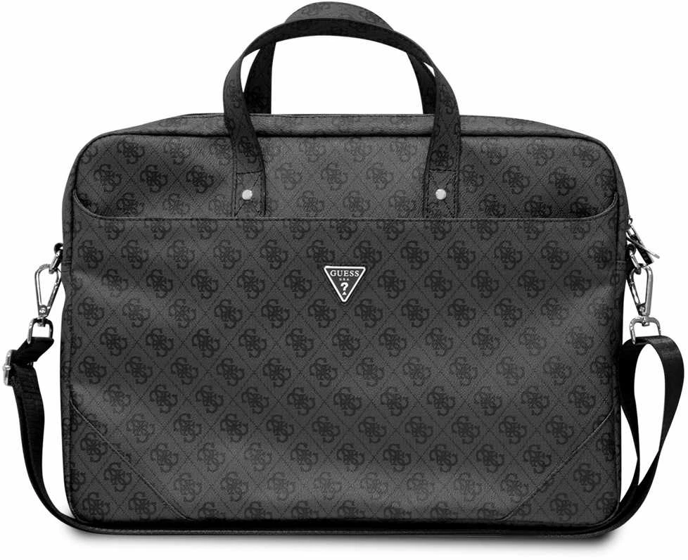 Guess krepšys kompiuteriui GUCB15P4TK 16″ juodos spalvos Saffiano 4G Triangle Logo