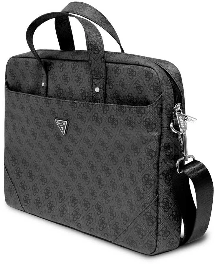 Guess krepšys kompiuteriui GUCB15P4TK 16″ juodos spalvos Saffiano 4G Triangle Logo