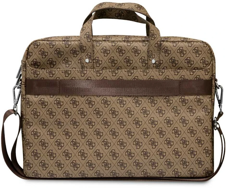 Guess krepšys kompiuteriui GUCB15P4TW 16″ rudos spalvos Saffiano 4G Triangle Logo