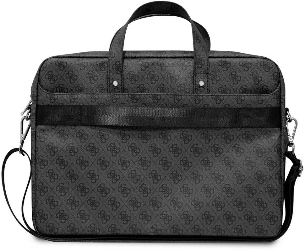 Guess krepšys kompiuteriui GUCB15P4TK 16″ juodos spalvos Saffiano 4G Triangle Logo