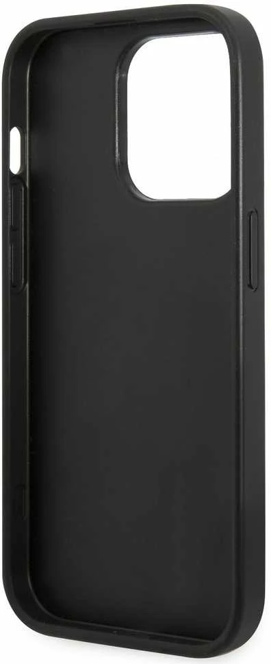 Guess GUHCP14XG4GLGR Apple iPhone 14 Pro Max 6,7″ pilkas kietas dėklas 4G Stripe Collection