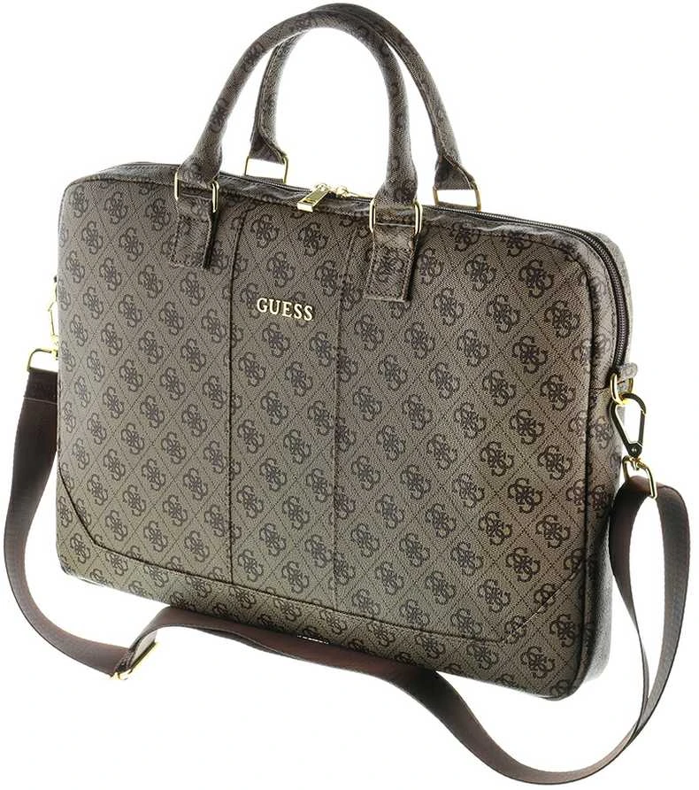 Guess 4G UpTown krepšys kompiuteriui 15” rudos spalvos