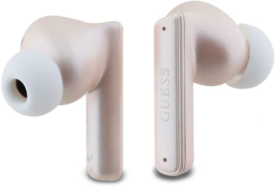 Guess ausinės Bluetooth GUTWST88MCTGP TWS + rožinės spalvos Capsule Printed Logo