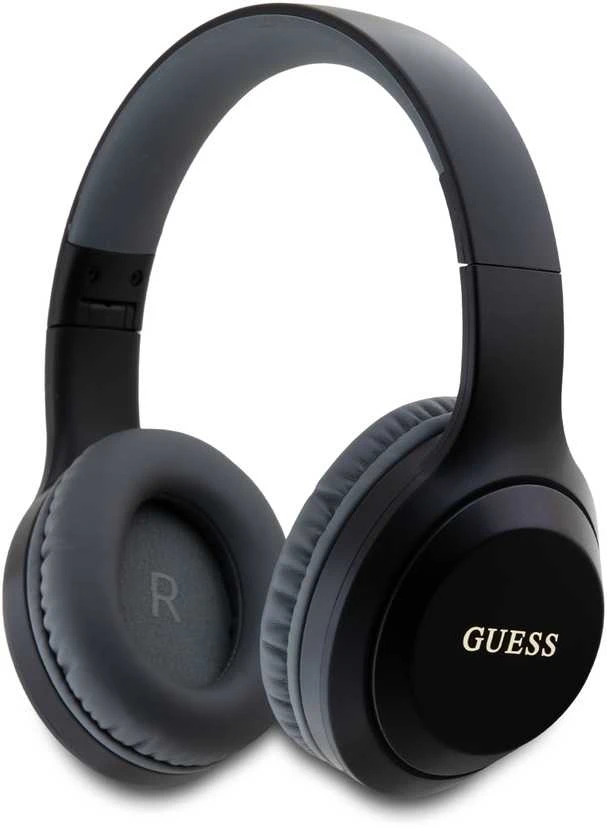 Guess Classic Sidabrinis Logo belaidės ausinės juodos spalvos