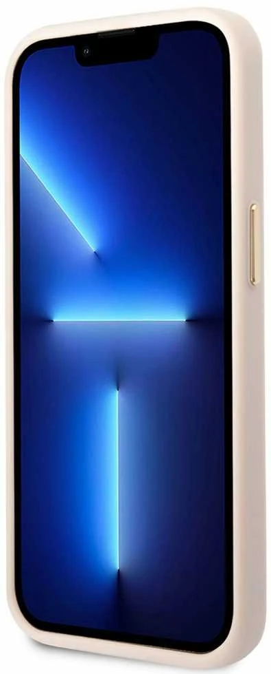 Dėklas Guess PC/TPU 4G Metal Camera Outline Case skirtas iPhone 14 Pro, rožinis