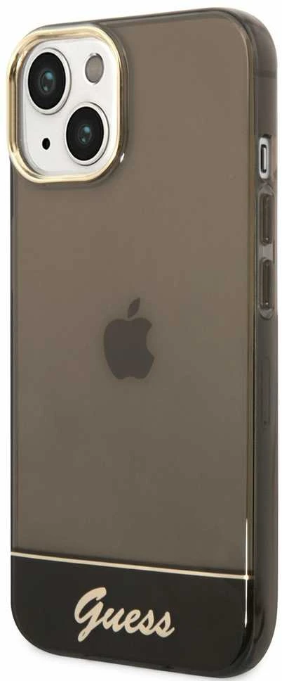 Dėklas GUESS GUHCP14MHGCOK IPHONE 14 PLUS / 15 PLUS 6.7 "Juodas / Juodas HARDCASE TRANSLUCENT