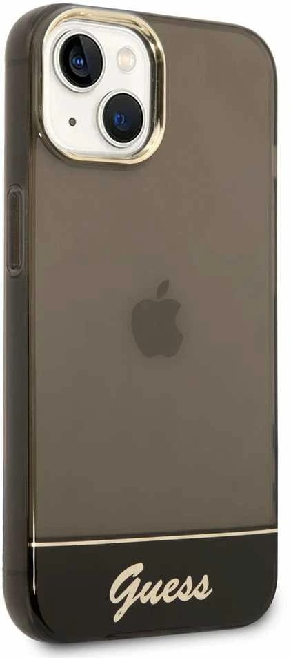 Dėklas GUESS GUHCP14MHGCOK IPHONE 14 PLUS / 15 PLUS 6.7 "Juodas / Juodas HARDCASE TRANSLUCENT