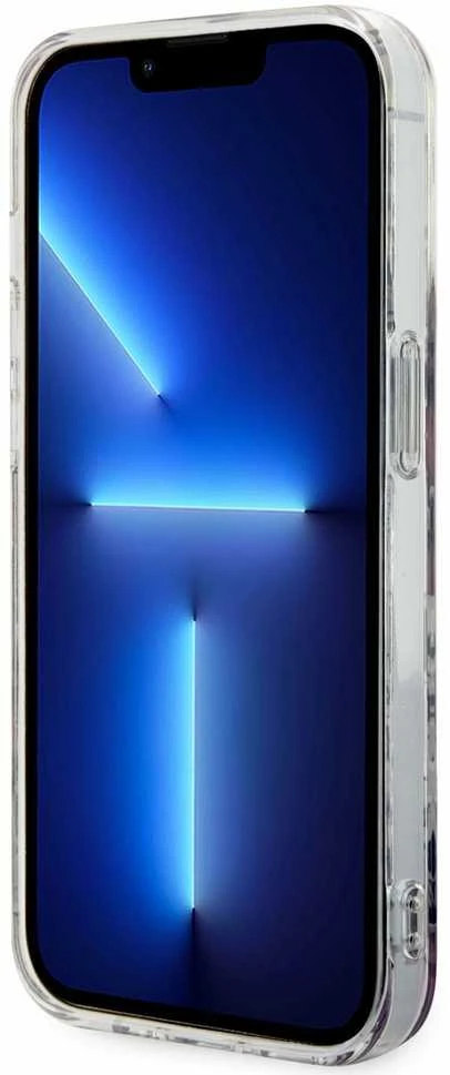 Guess GUHMP14LHCFWSP Apple iPhone 14 Pro 6.1″ rožinės spalvos kietas dėklas Flower MagSafe