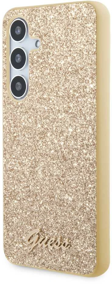 Guess GUHCS24SHGGSHD S24 S921 auksinis kietas dėklas Glitter Script