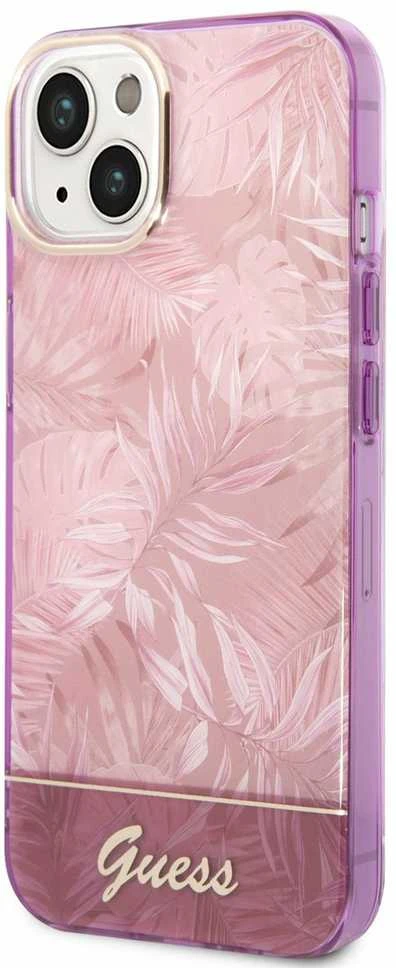 Dėklas GUESS GUHCP14MHGJGHP IPHONE 14 PLUS / 15 PLUS 6.7 "Rožinis / Rožinis HARDCASE JUNGLE COLLECTION