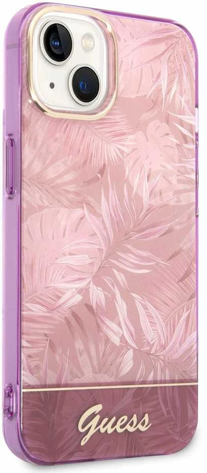 Dėklas GUESS GUHCP14MHGJGHP IPHONE 14 PLUS / 15 PLUS 6.7 "Rožinis / Rožinis HARDCASE JUNGLE COLLECTION