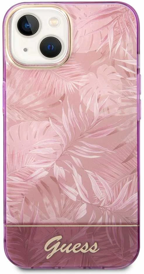 Dėklas GUESS GUHCP14MHGJGHP IPHONE 14 PLUS / 15 PLUS 6.7 "Rožinis / Rožinis HARDCASE JUNGLE COLLECTION