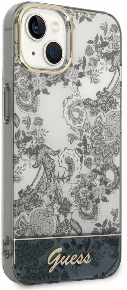 Dėklas GUESS GUHCP14MHGPLHG IPHONE 14 PLUS / 15 PLUS 6.7 "GRAY / GRAY HARDCASE PORCELAIN COLLECTION