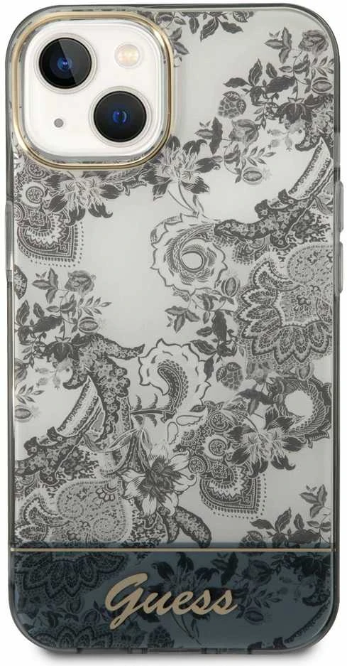 Dėklas GUESS GUHCP14MHGPLHG IPHONE 14 PLUS / 15 PLUS 6.7 "GRAY / GRAY HARDCASE PORCELAIN COLLECTION