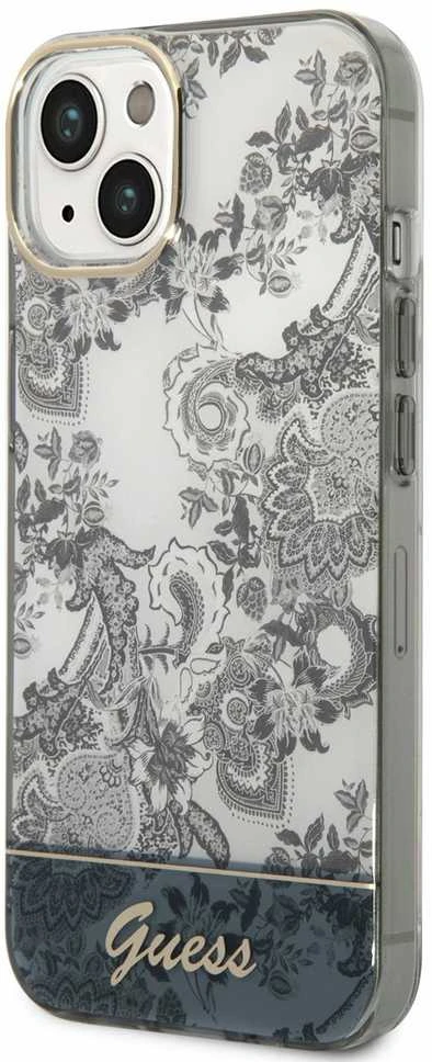 Dėklas GUESS GUHCP14MHGPLHG IPHONE 14 PLUS / 15 PLUS 6.7 "GRAY / GRAY HARDCASE PORCELAIN COLLECTION