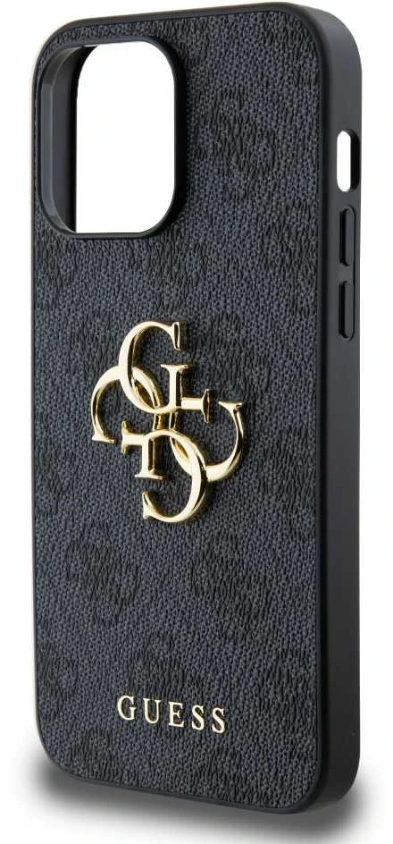 Apple iPhone 14 Pro Max Guess dėklas 4G Big Metal Logo pilkos spalvos