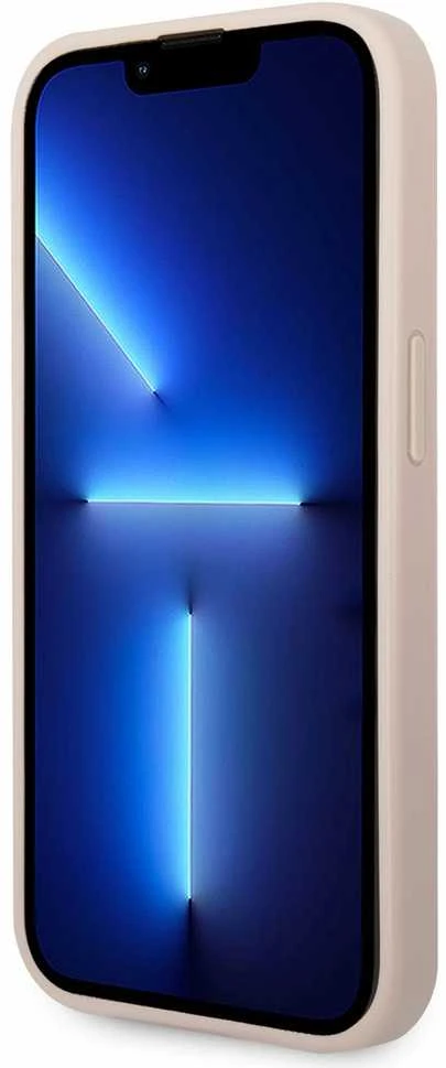 Apple iPhone 14 Pro Guess dėklas 4G Big Metal Logo rožinės spalvos