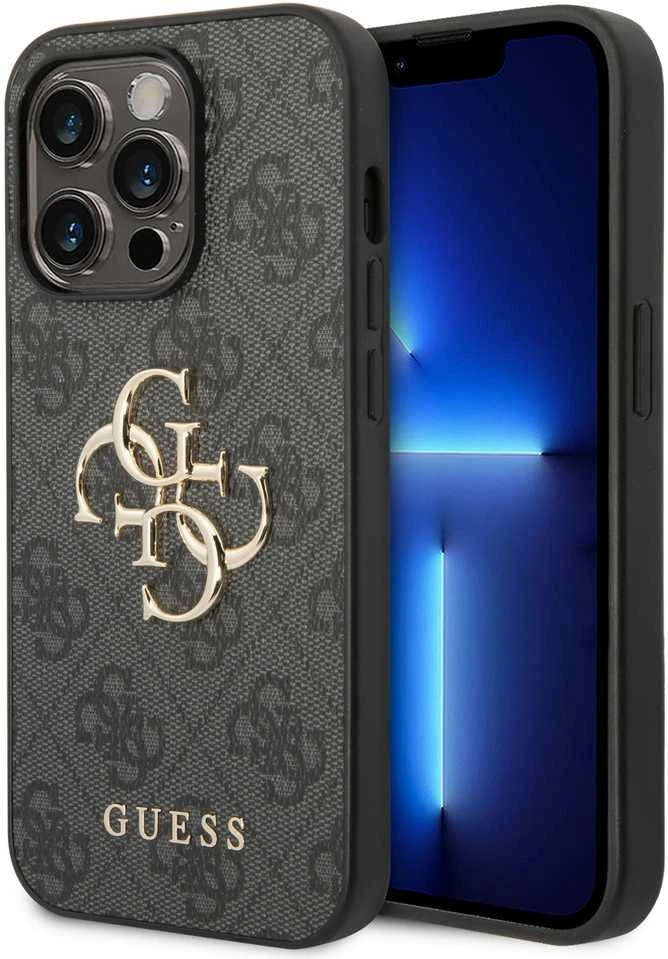 Dėklas GUESS GUHCP15X4GGGR IPHONE 15 PRO MAX 6.7 "GRAY/GRAY HARDCASE 4G BIG METAL LOGO