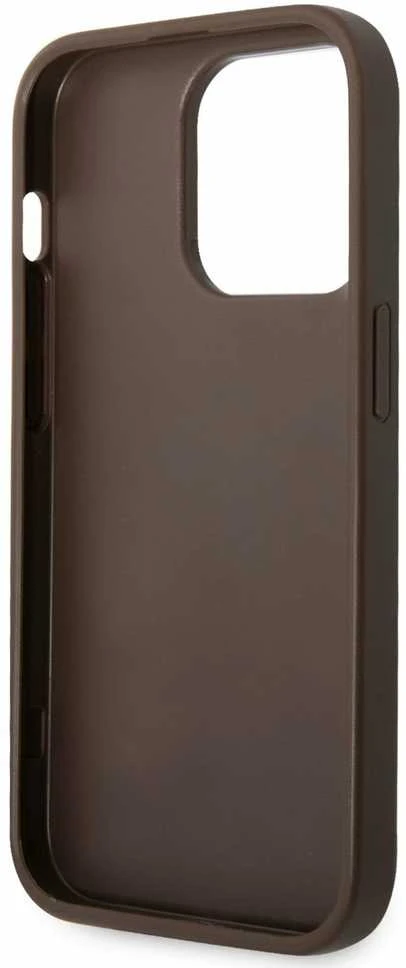 Dėklas GUESS GUHCP15X4GBBB IPHONE 15 PRO MAX 6.7 "BRONZE/BROWN HARDCASE 4G BIG METAL LOGO
