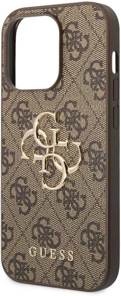 Dėklas GUESS GUHCP15L4L4GBBB IPHONE 15 PRO 6.1 "BRONZE/BROWN HARDCASE 4G BIG METAL LOGO