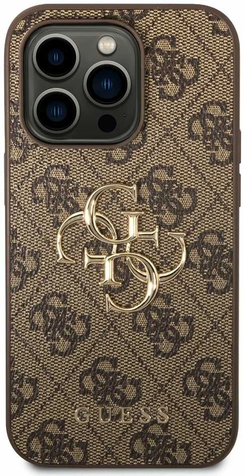 Dėklas GUESS GUHCP15X4GBBB IPHONE 15 PRO MAX 6.7 "BRONZE/BROWN HARDCASE 4G BIG METAL LOGO