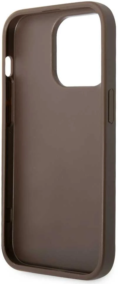 Dėklas GUESS GUHCP15L4L4GBBB IPHONE 15 PRO 6.1 "BRONZE/BROWN HARDCASE 4G BIG METAL LOGO
