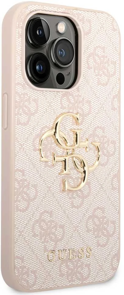 Dėklas GUESS GUHCP15X4GPIPI IPHONE 15 PRO MAX 6.7 "Rožinis/Rožinis HARDCASE 4G BIG METAL LOGO