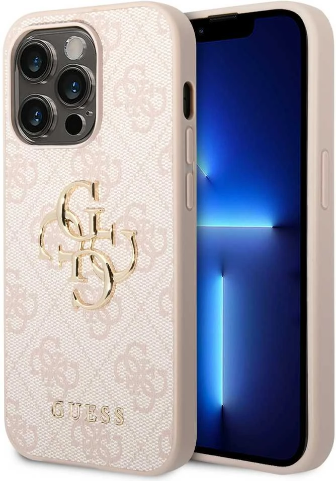Dėklas GUESS GUHCP15X4GPIPI IPHONE 15 PRO MAX 6.7 "Rožinis/Rožinis HARDCASE 4G BIG METAL LOGO
