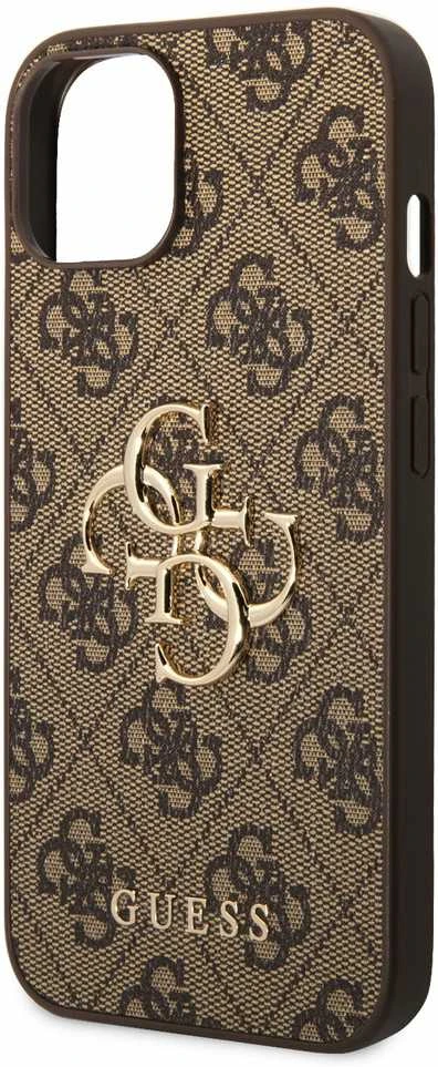 Dėklas GUESS GUHCP15S4GBBB IPHONE 15/14/13 6.1 "BRONZE / BROWN HARDCASE 4G BIG METAL LOGO