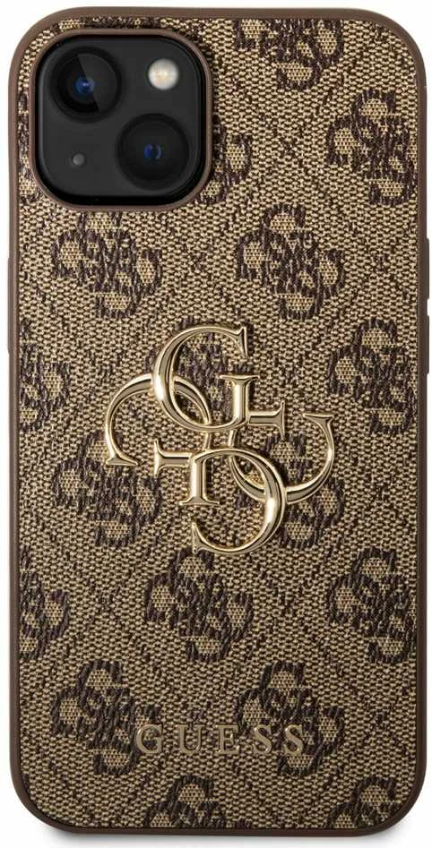Dėklas GUESS GUHCP15S4GBBB IPHONE 15/14/13 6.1 "BRONZE / BROWN HARDCASE 4G BIG METAL LOGO