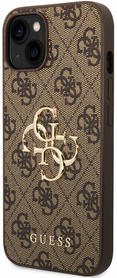 Dėklas GUESS GUHCP15S4GBBB IPHONE 15/14/13 6.1 "BRONZE / BROWN HARDCASE 4G BIG METAL LOGO